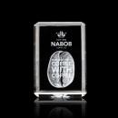 Fulton 3D Vertical Rectangle Crystal Award