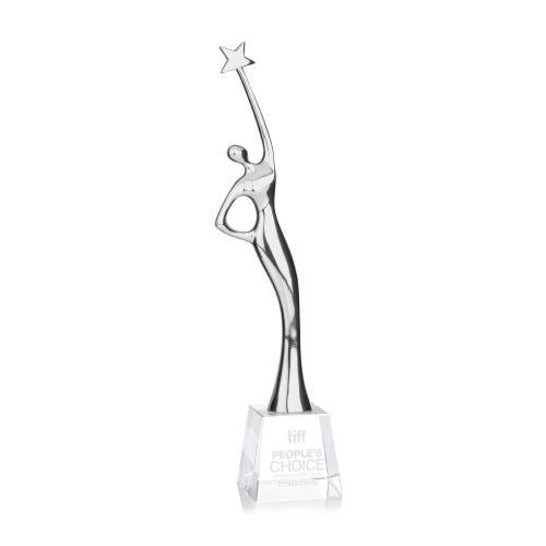 Corporate Awards - Crystal Awards - Star Goddess - Silver/Clear
