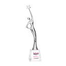 Star Goddess Full Color Silver/Clear Star Crystal Award