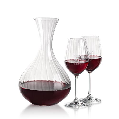 Corporate Recognition Gifts - Etched Barware - Amerling Carafe & Wine