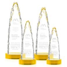 Goderich Iceberg on Base - Gold - Crystal Pillar Awards