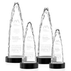 Goderich Iceberg on Base - Black - Crystal Pillar Awards
