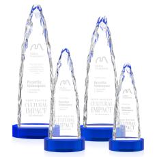 Goderich Iceberg on Base - Blue - Crystal Pillar Awards
