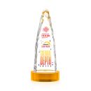 Goderich Full Color Amber on Base Obelisk Crystal Award