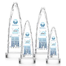 Goderich Full Color Clear on Base Obelisk Crystal Award - Newest Additions