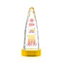 Goderich Full Color Gold on Base Obelisk Crystal Award