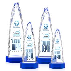 Goderich Full Color Blue on Base Obelisk Crystal Award - Newest Additions