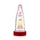 Goderich Full Color Red on Base Obelisk Crystal Award