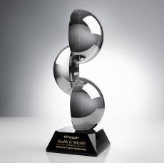 Gardalini Abstract / Misc on Black Base Glass Award - Glass Awards