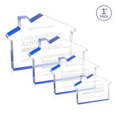 Homestyle Blue Abstract / Misc Acrylic Award - Employee of the Month Awards
