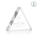 Spartan Triangle Clear Diamond Acrylic Award