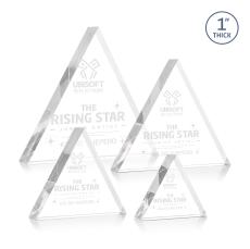 Spartan Triangle Clear Diamond Acrylic Award - Diamond Awards