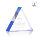 Spartan Triangle Blue Diamond Acrylic Award