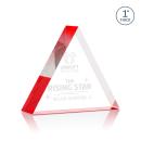 Spartan Triangle Red Diamond Acrylic Award