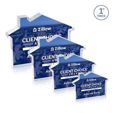 Homestyle Full Color Double Sided Clear Abstract / Misc Acrylic Award - House Awards