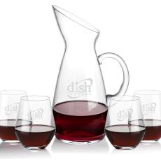 Taroni Carafe & Reina Stemless Wine - Corporate Recognition Gifts