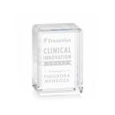 Fulton Cube Vertical Rectangle Crystal Award