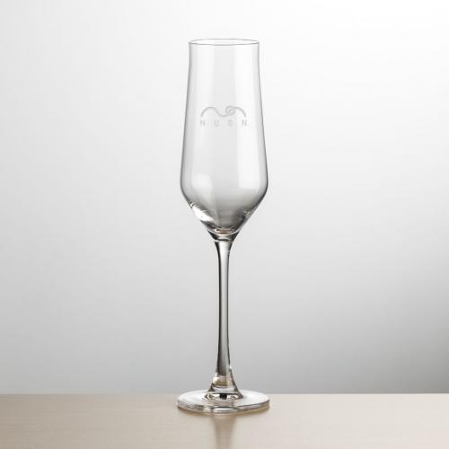 Corporate Gifts, Recognition Gifts and Desk Accessories - Etched Barware - Bretton Flute