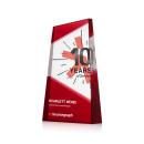 Amstel Full Color Red Obelisk Crystal Award