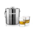 Catania Ice Bucket & Sterling On-the-Rocks Set