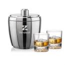 Pescara Ice Bucket & Heathfield On-the-Rocks Set