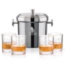 Milano Ice Bucket & Heceta On-the-Rocks Set