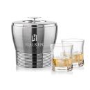 Genoa Ice Bucket & Avalon On-the-Rocks Set