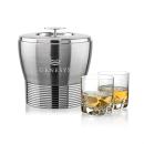 Genoa Ice Bucket & Hillcrest On-the-Rocks Set