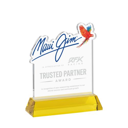Corporate Awards - Crystal Awards - EdgeCraft Square on Hartford - Gold (via Air)
