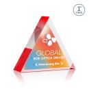 Show photo 1 of Spartan Triangle Full Color Double Sided Red Diamond Acrylic Award
