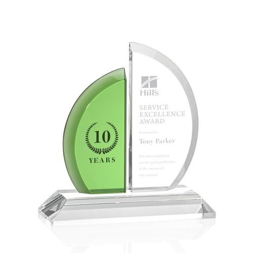 Corporate Awards - Crystal Awards - Waverley Sail Crystal Award