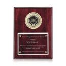Jansenn Plaque - Rosewood/Gold