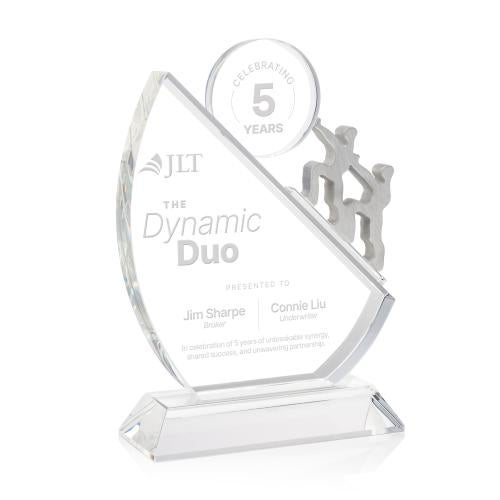 Corporate Awards - Metal Awards - Cooperation Abstract / Misc Crystal Award