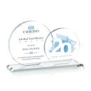 Double Victoria Full Color Circle Crystal Award