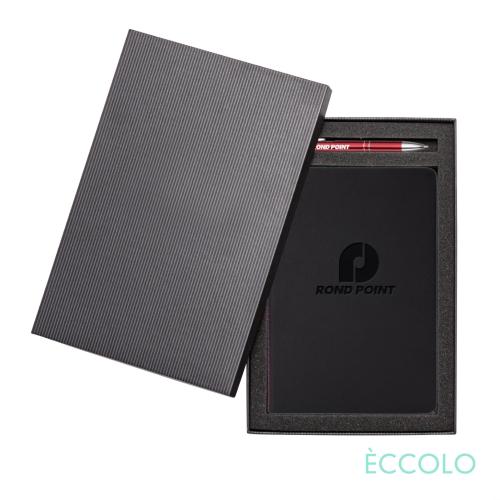 Eccolo® New Wave Journal/Clicker Pen Gift Set - (M) Corporate Recognition Gifts - Executive Gifts - Eccolo® New Wave Journal/Clicker Pen Gift Set - (M)