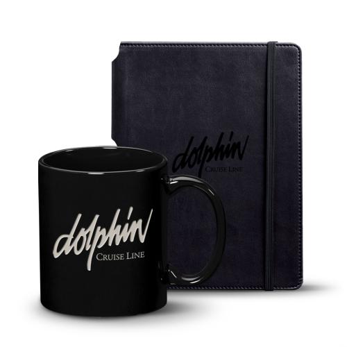Corporate Recognition Gifts - Executive Gifts - Eccolo&reg; Tempo Journal/Malibu Mug Set