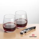 Swiss Force&reg; Opener & Crestview Stemless Wine