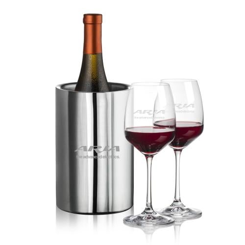 Jacobs Wine Cooler & Oldham Wine Corporate Recognition Gifts - Etched Barware - Jacobs Wine Cooler & Oldham Wine