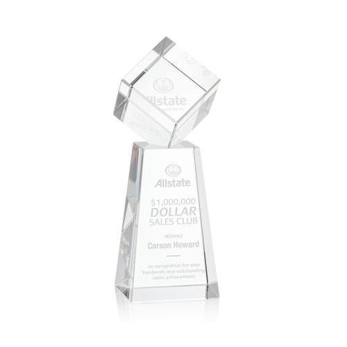 Corporate Awards - Crystal Awards - Burrill Crystal on Novita Base Award