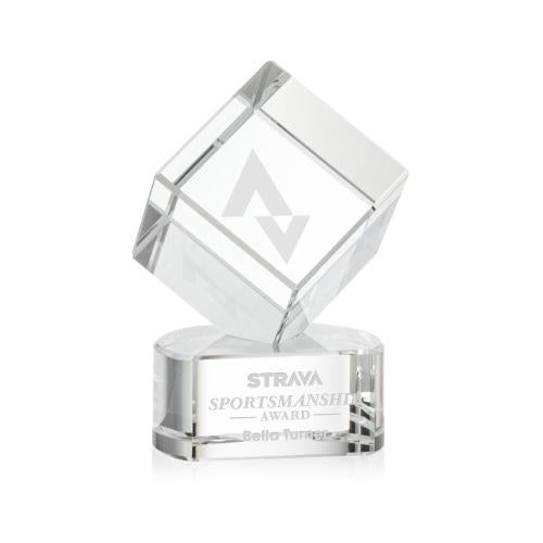 Corporate Awards - Crystal Awards - Burrill Clear on Paragon Base Crystal Award