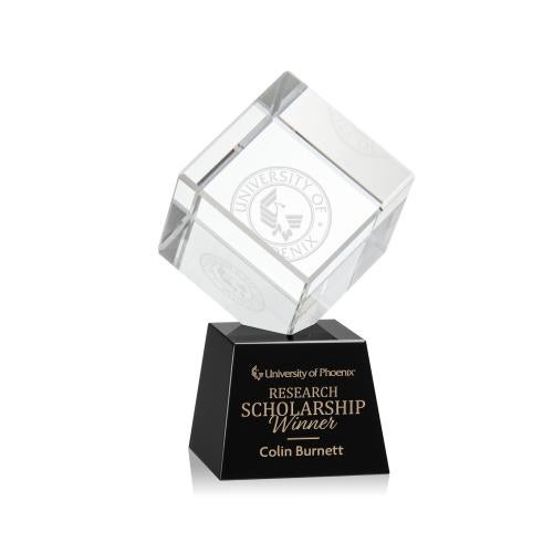 Corporate Awards - Crystal Awards - Burrill Black on Robson Base Crystal Award