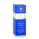 Tofino Stacker Blue Obelisk Crystal Award