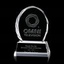 Tottenham Liquid&trade; Clear Arch & Crescent Crystal Award