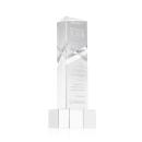 Oakham Clear on Hancock Base Obelisk Crystal Award