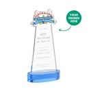 EdgeCraft Tapered Sky Blue (via Ocean) on Alberton Abstract / Misc Crystal Award