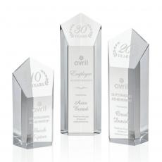 Employee Gifts - Jolanda Clear Obelisk Crystal Award