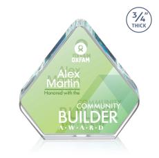 Gresham Double Sided Full Color Crystal Award - Full Color Awards