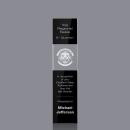 Araceli Tower 3D Black Obelisk Crystal Award