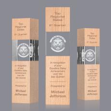Araceli Tower 3D Beechwood Obelisk Wood Award - Wood Awards