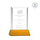 Harrington Amber on Newhaven Rectangle Crystal Award